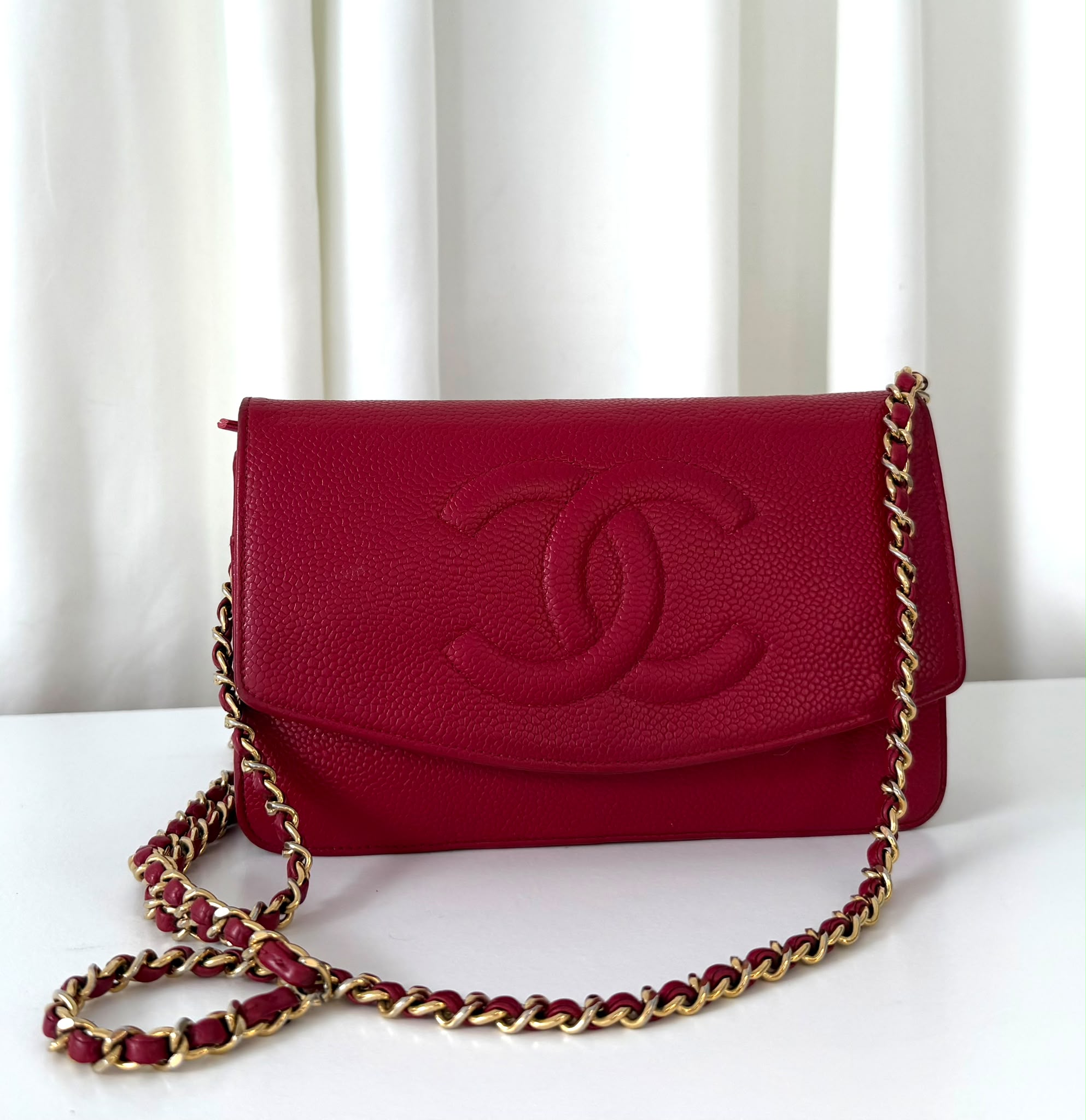 Chanel Wallet on chain (WOC) Rouge