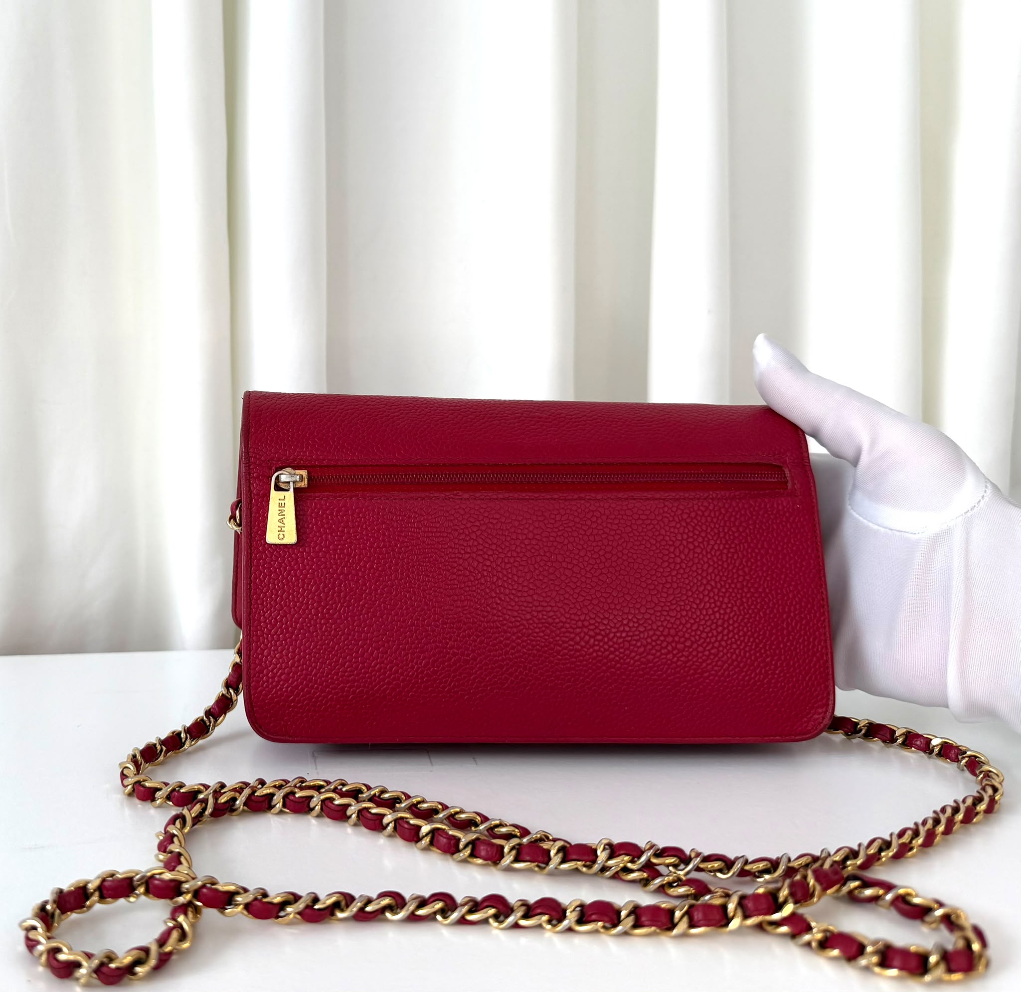 Chanel Wallet on chain (WOC) Rouge